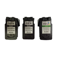 Thumbnail for Remanufactured Value Pack 2 x PG512 Black & 1 x CL513 Colour