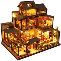 Thumbnail for Dollhouse Miniature with Furniture Kit Plus Dust Proof and Music Movement - Giant Asia (1:24 Scale Creative Room Idea)