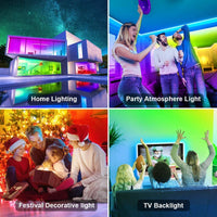 Thumbnail for 12M LED Strip Lights Rope Light for Bedroom and Home (5050 Lights Strip App with Remote Control)