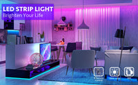 Thumbnail for 12M LED Strip Lights Rope Light for Bedroom and Home (5050 Lights Strip App with Remote Control)