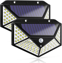 Thumbnail for 100 Waterproof LED Motion Sensor Solar Security Lights Outdoor (2pack)
