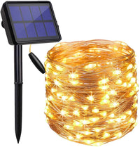 Thumbnail for 200 Waterproof LED Solar Fairy Light Outdoor with 8 Lighting Modes for Home,Garden and Decoration