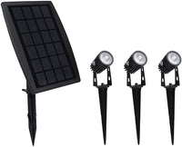 Thumbnail for 3 x LED Spotlights Powered Solar Garden Lights Outdoor Waterproof (Warm White)