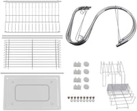 Thumbnail for Metal Dish Drying Rack Kitchen-2-Tier with Drain Board