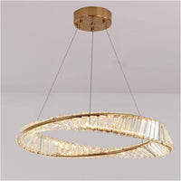 Thumbnail for Modern Crystal Flushmount Chandeliers, Remote Control