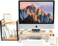 Thumbnail for Bamboo Monitor Laptop Stand with Storage (2 Tier)