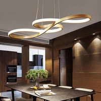 Thumbnail for LED Modern Chandelier, Musical Note, Dimmable Pendant, Gold