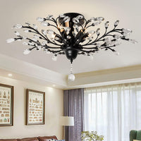 Thumbnail for Crystal Ceiling Light Vintage Chandelier, 5 Lights
