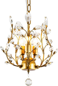 Thumbnail for Crystal Chandelier Vintage, 3 Lights, Gold