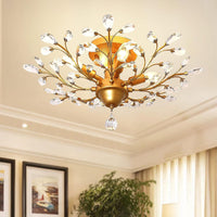 Thumbnail for Crystal Chandelier Vintage, 4 Lights, Gold