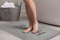 Thumbnail for Extra Thick Memory Foam & Super Comfort Bath Rug Mat for Bathroom (60 x 40 cm, Grey)