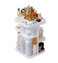 Thumbnail for 360 Rotating Large Capacity Makeup Organizer for Bedroom and Bathroom (White)