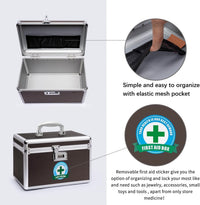 Thumbnail for Portable Combination Medicine Box (Coffee/Small)