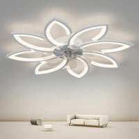 Thumbnail for Modern Ceiling Light Fan, Low Profile, 6 Wind Speed, 3 Color (90cm, White)