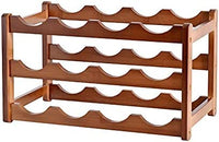 Thumbnail for 3-layer Bamboo Wine Storage Rack (12 bottles)