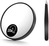 Thumbnail for 20X Magnifying Mirror and Eyebrow Tweezers Kit for Travel