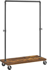 Thumbnail for Clothes Rack Rustic Brown Black