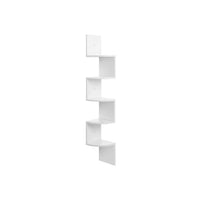 Thumbnail for Corner Shelf 5-Tier Zigzag Wall Mount, White