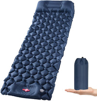 Thumbnail for Ultralight Inflatable Camping Sleeping Pad with Pillow for Travelling and Hiking