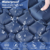 Thumbnail for Ultralight Inflatable Camping Sleeping Pad with Pillow for Travelling and Hiking