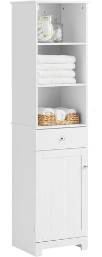 Thumbnail for Tall Bathroom Storage Cabinet 3 Shelves, White