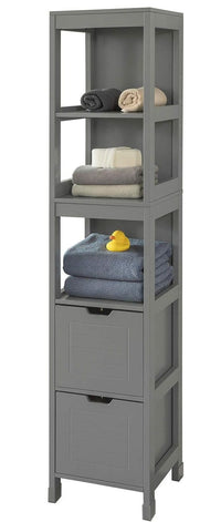 Thumbnail for Tall Cabinet Shelf Drawer, Grey