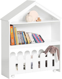 Thumbnail for Kids Bookcase Shelf Storage Mobile Toy Chest