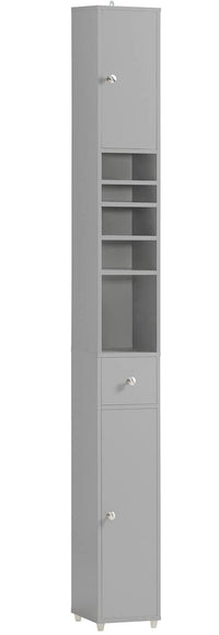 Thumbnail for Tall Bathroom Storage Cupboard Shelves, Grey