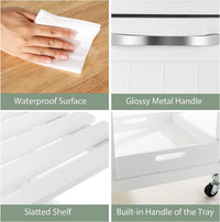 Thumbnail for Kitchen Island on Wheels with Storage