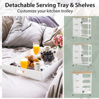 Thumbnail for Kitchen Island on Wheels with Storage