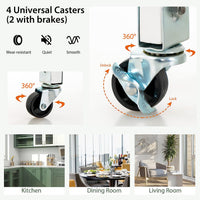 Thumbnail for Kitchen Island on Wheels with Storage