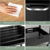 Thumbnail for Kitchen Island Cart with Storage, Drawers, Shelves