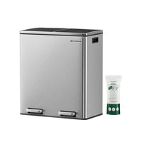 Thumbnail for Dual Kitchen Bin, 2 x 30L, Silver
