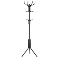 Thumbnail for Black Metal Coat Rack, Hall Tree, 182cm Tall