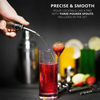 Thumbnail for 19 Pieces Cocktail Shaker Set Bartender Kit with Rotating 360 Display Stand and Professional Bar Set Tools