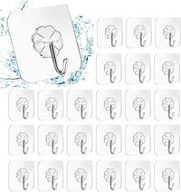 Thumbnail for 24 Packs Heavy Duty Adhesive Hooks Kitchen Wall Hooks