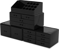 Thumbnail for Makeup Cosmetic Organizer Storage with 12 Drawers Display Boxes (Black)