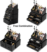 Thumbnail for Makeup Cosmetic Organizer Storage with 12 Drawers Display Boxes (Black)