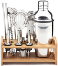 Thumbnail for Steel Shaker Cocktail Bar Set Kit with 13 Pieces Bar Utensils