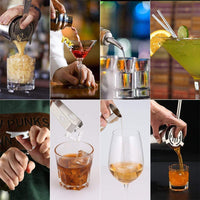 Thumbnail for Steel Shaker Cocktail Bar Set Kit with 13 Pieces Bar Utensils