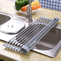 Thumbnail for Over The Sink Multipurpose Roll-Up Dish Drying Rack (52 x 33 cm)