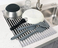 Thumbnail for Over The Sink Multipurpose Roll-Up Dish Drying Rack (52 x 33 cm)