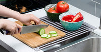 Thumbnail for Over The Sink Multipurpose Roll-Up Dish Drying Rack (52 x 33 cm)