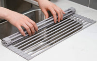 Thumbnail for Over The Sink Multipurpose Roll-Up Dish Drying Rack (52 x 33 cm)