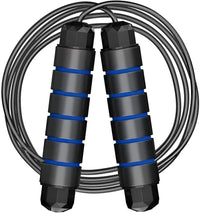 Thumbnail for LT Skipping Rope Tangle-Free with Ball Bearings Rapid Speed Jump Rope Cable Ideal for Fitness Gym (Black)
