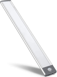 Thumbnail for 54 LED Rechargeable Under Cabinet Night Lighting for Kitchen and Bedroom (Sliver and White Light)