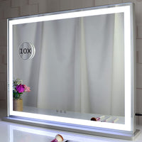 Thumbnail for Hollywood LED Makeup Mirror with Smart Touch Control and 3 Colors Dimmable Light (72 x 56 cm)