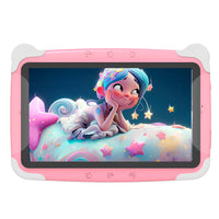 Thumbnail for 7 Inch IPS Touch Pink Tablet WiFi Quad Core 16GB Kids Iwawa Parent Control