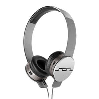 Thumbnail for SOL Republic Tracks HD High Def V10 Headphones On Ear Wired Silver Grey