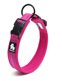 Thumbnail for Heavy Duty Reflective Collar Pink 2XS